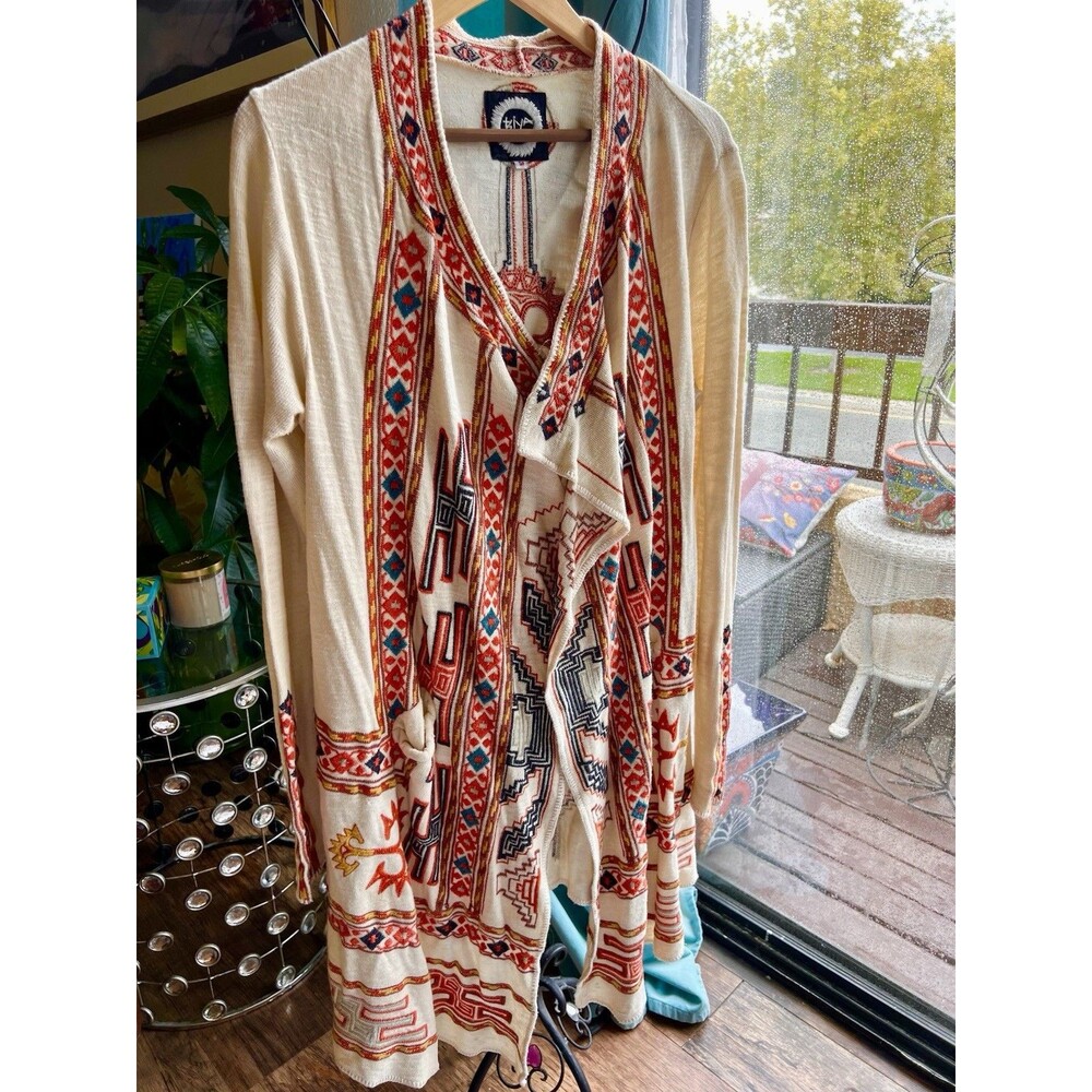 Johnny Was Biya Embroidered Cardigan Jacket Size S Fits To L Really Beautiful!